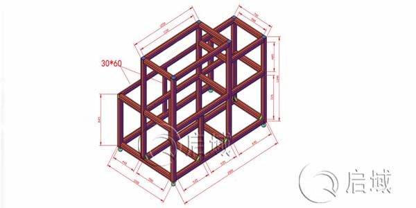 铝型材框架图纸 铝型材框架图纸