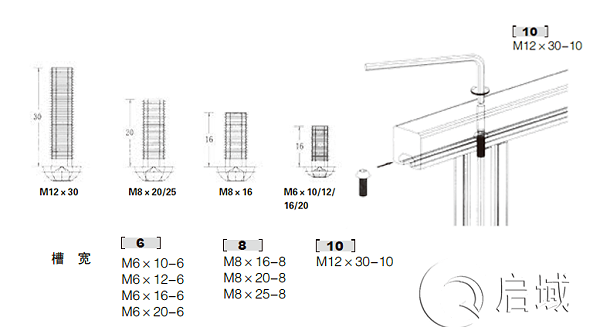 铝型材直角螺栓连接