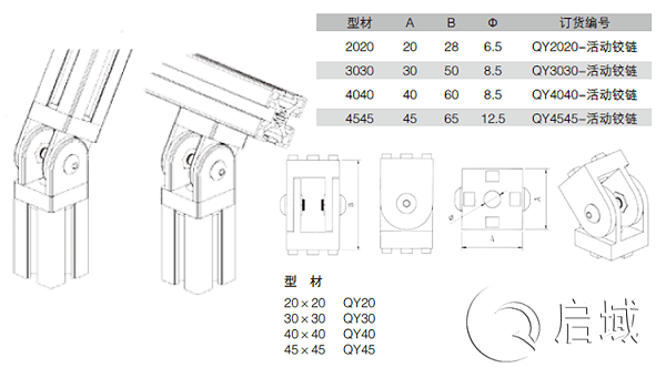 活动铰链安装图纸