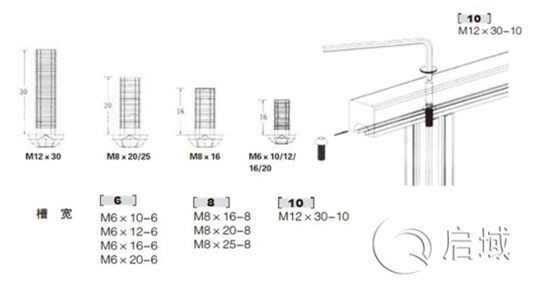 半圆头螺栓安装图 半圆头螺栓安装图