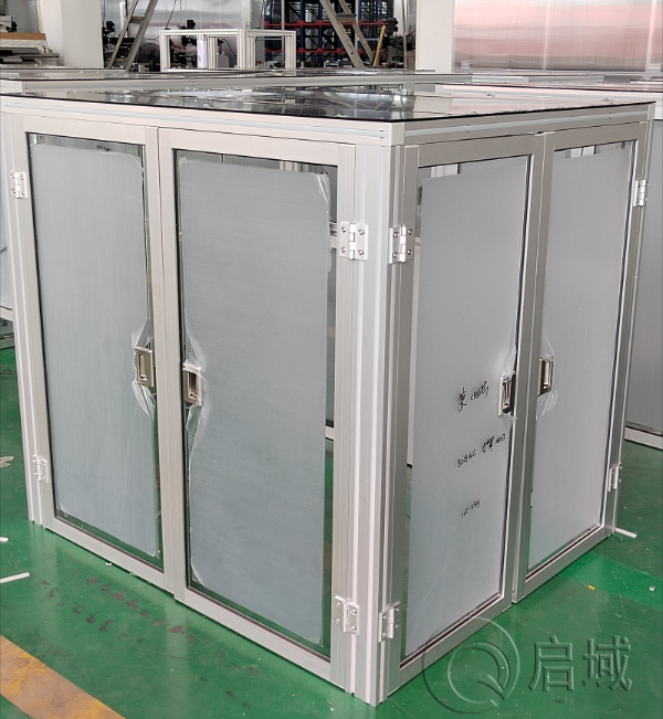 浅灰色平封槽条框架（3）