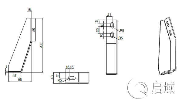 QY-地脚角件图纸