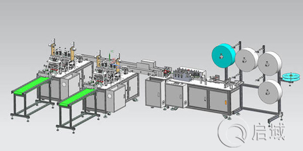一拖二口罩机图纸