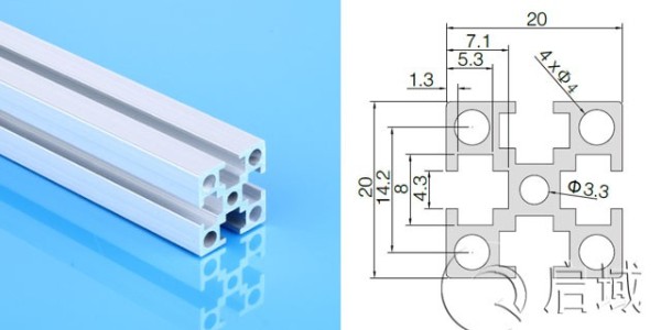 4mm槽宽的国标2020铝型材如何固定亚克力板？