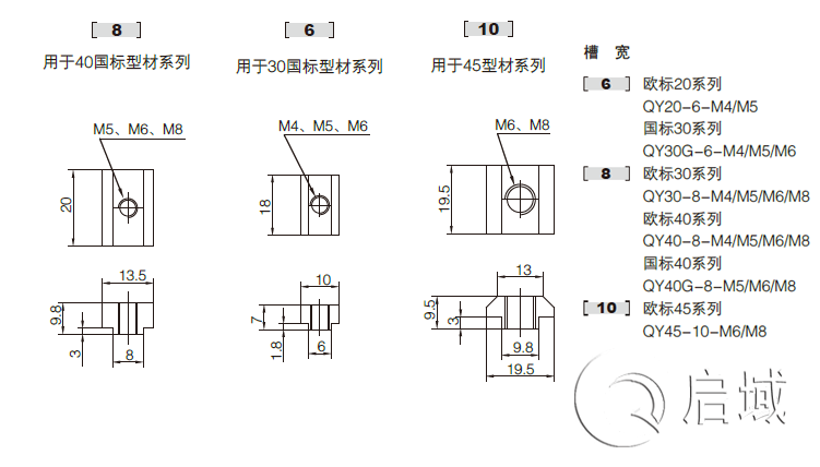 QY-滑块螺母图纸