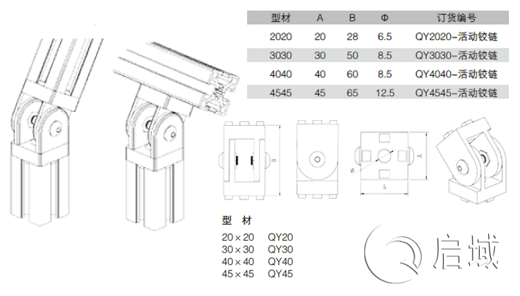 QY-活动铰链图纸